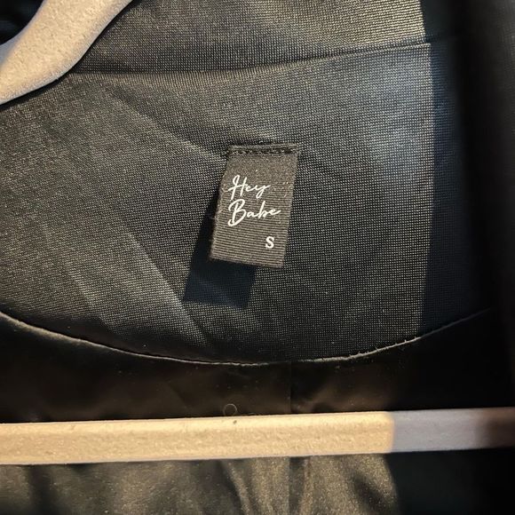 Blazer like blouse small black and shiny Los Angeles designer - Picture 5 of 5